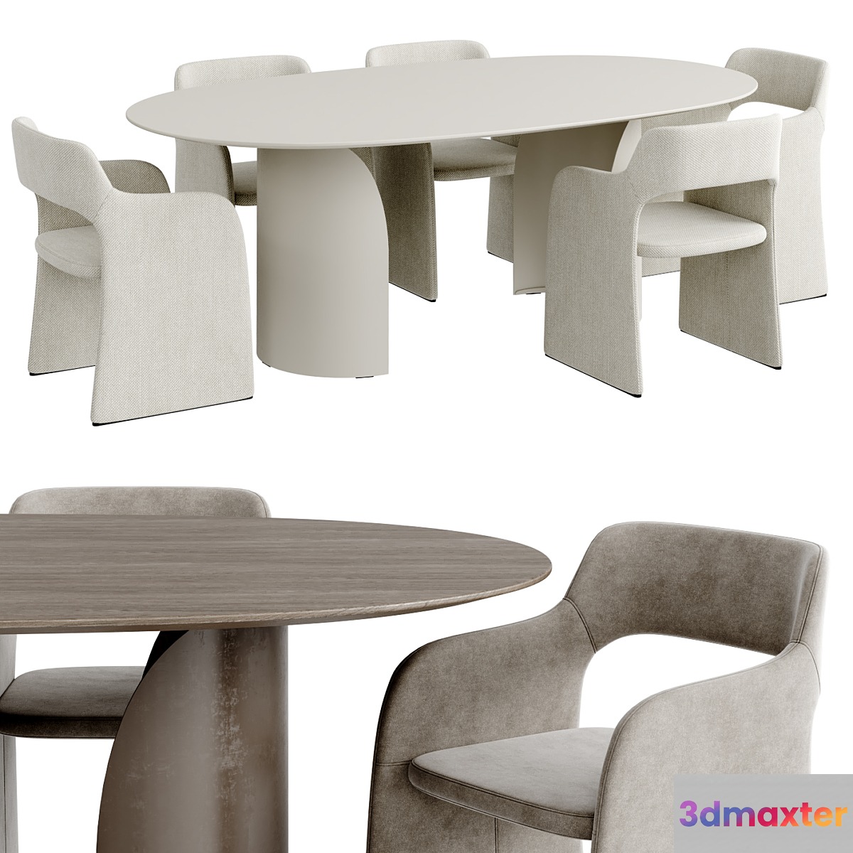 Dinning Set 127 3D Max