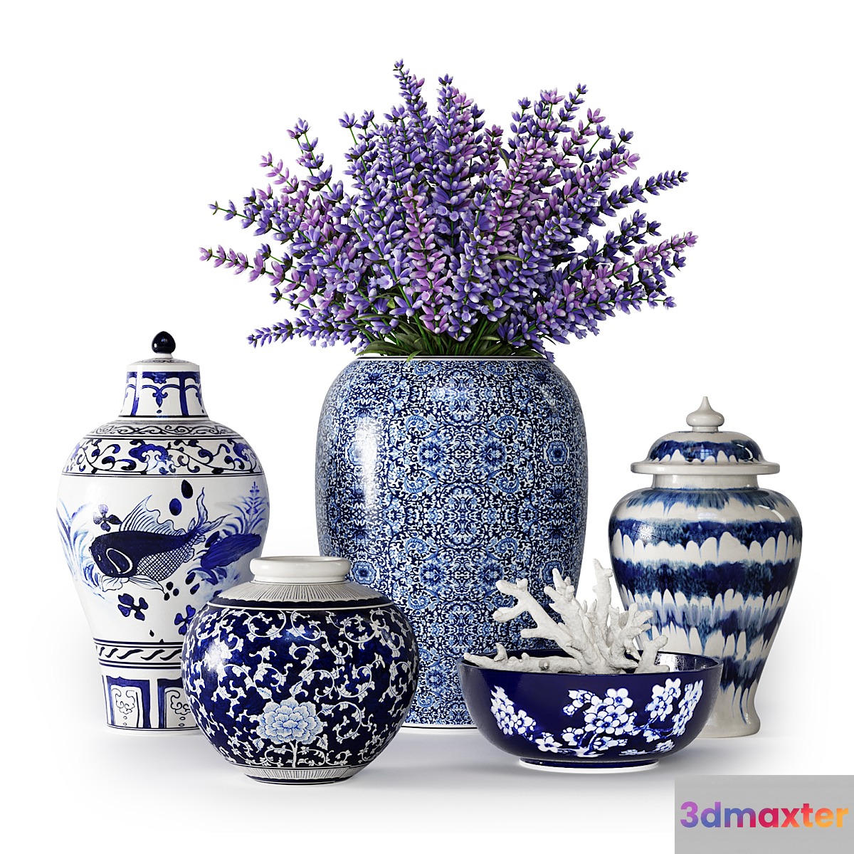 Vases Set 01 3D Max