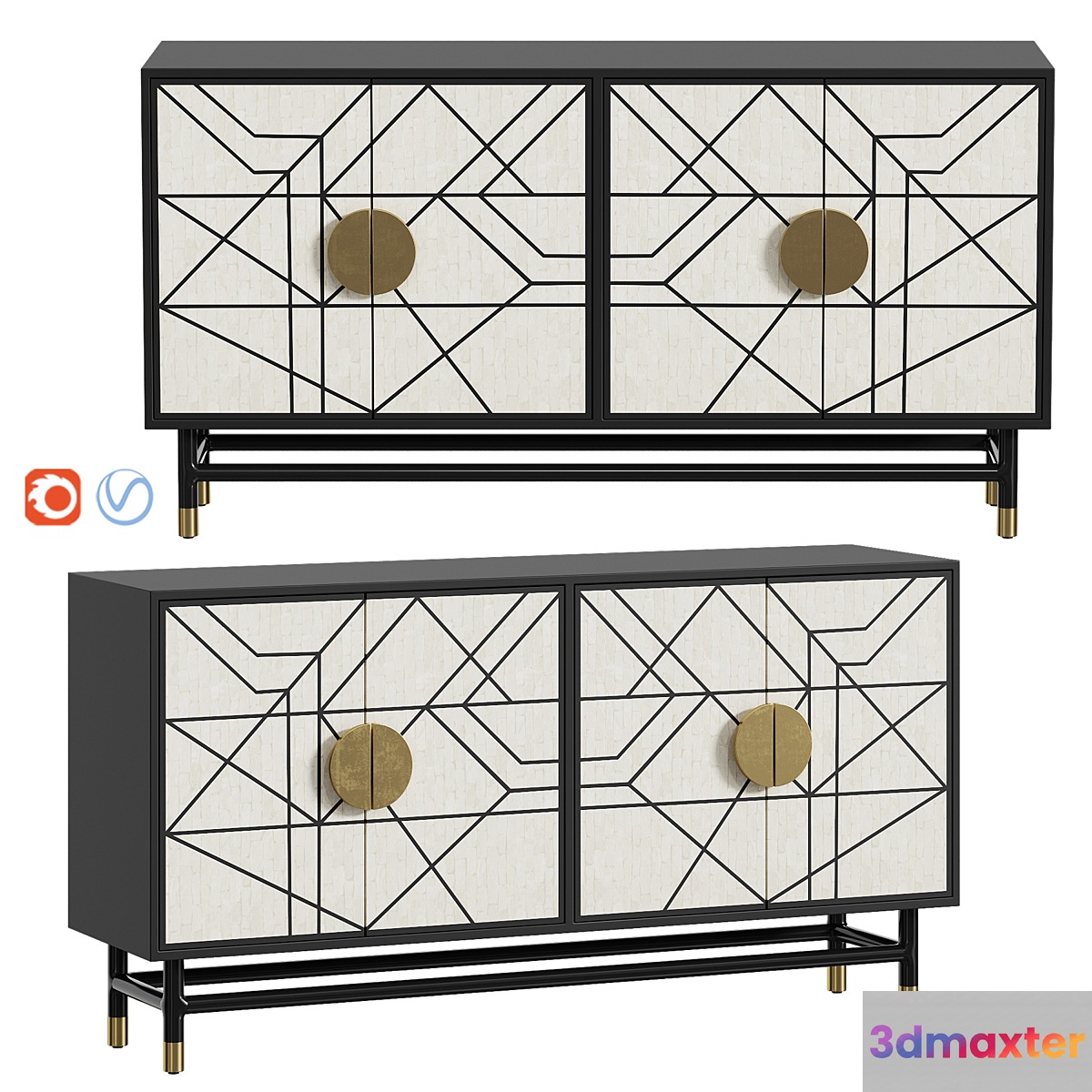 Chest of drawers Credenza Kare Design 3D Max