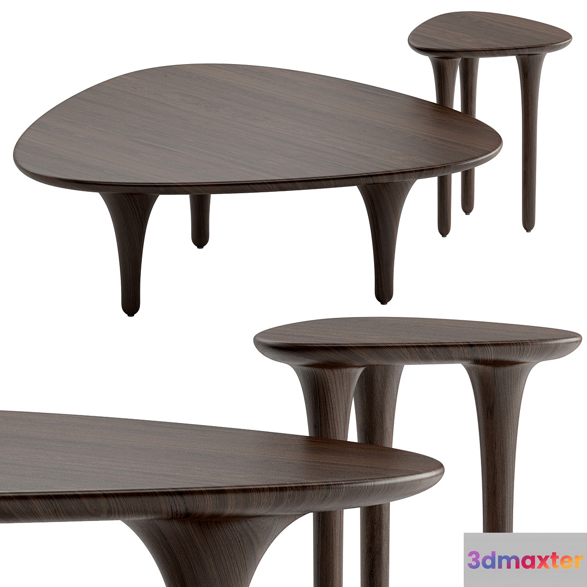 CB2 Macello coffee and side table 3D Max
