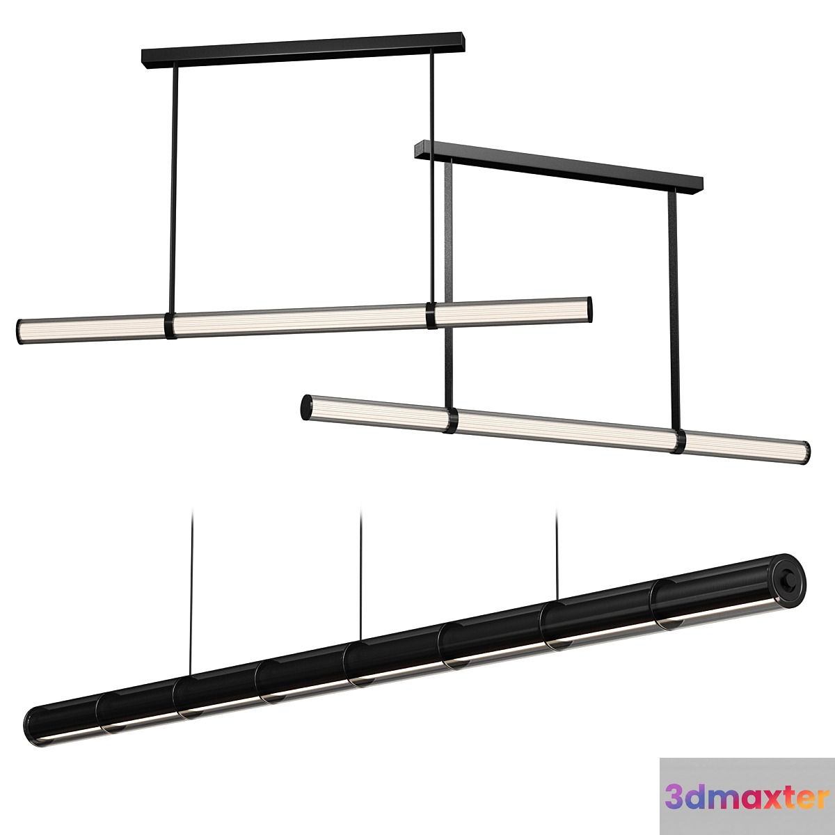 Suspeso Flutto Uno + Tubo Nero (Centersvet) 3D Max