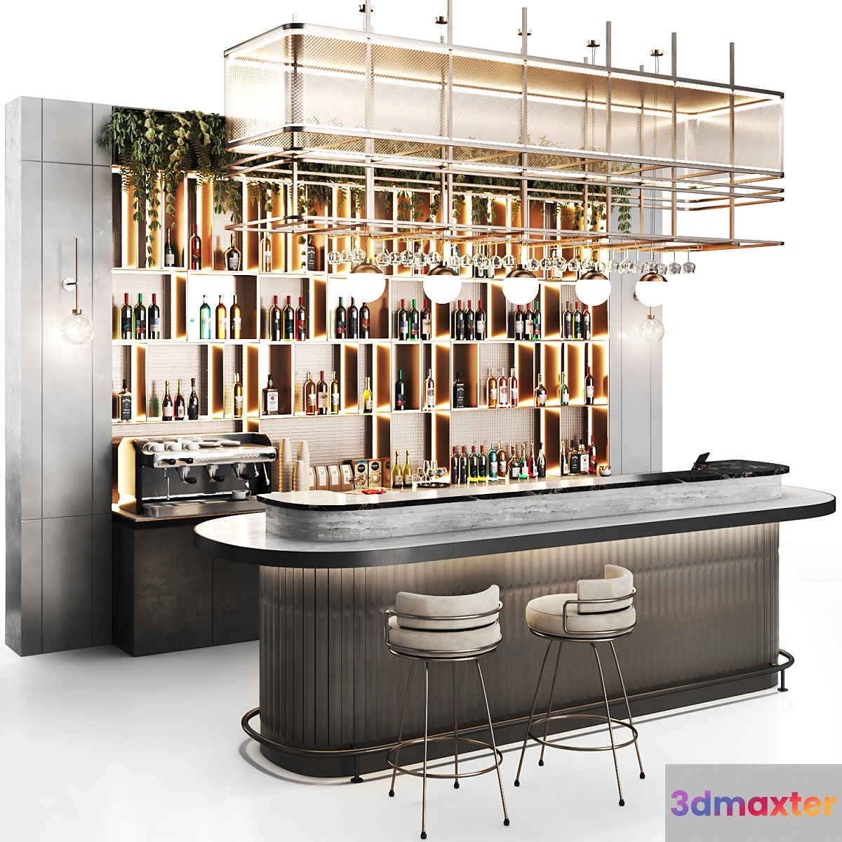 cafe restaurant N11 3D Max