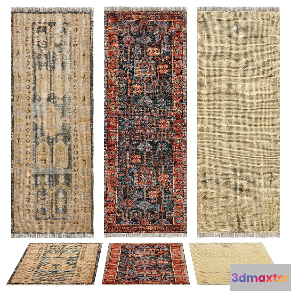 RUNNER RUG SET 1 3D Max