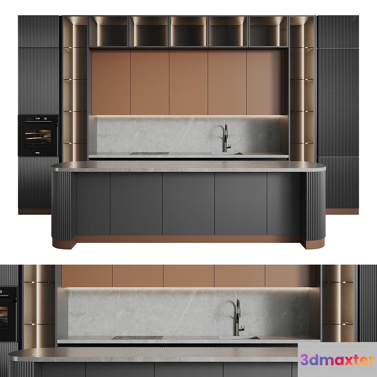 Modern Kitchen 1 3D Max
