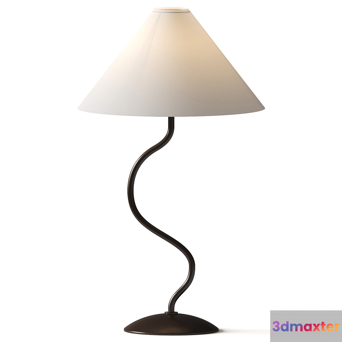 Zigzag Table Lamp - West Elm 3D Max
