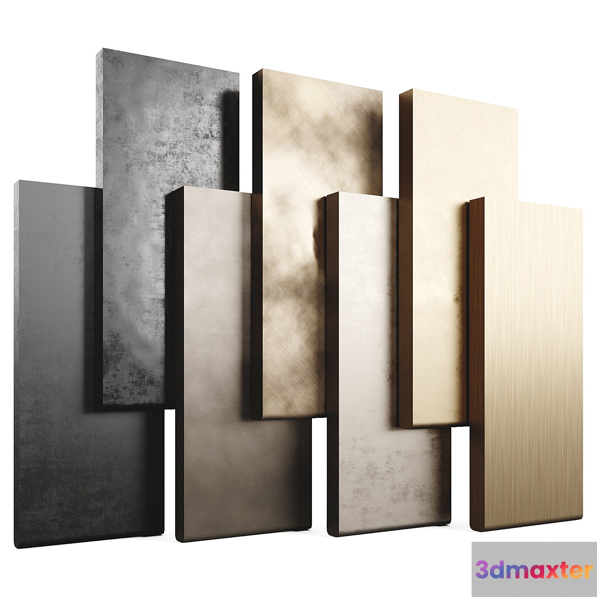 Metal Materials LuxLucia Casa - 7 Colors Set02M1 3D Max
