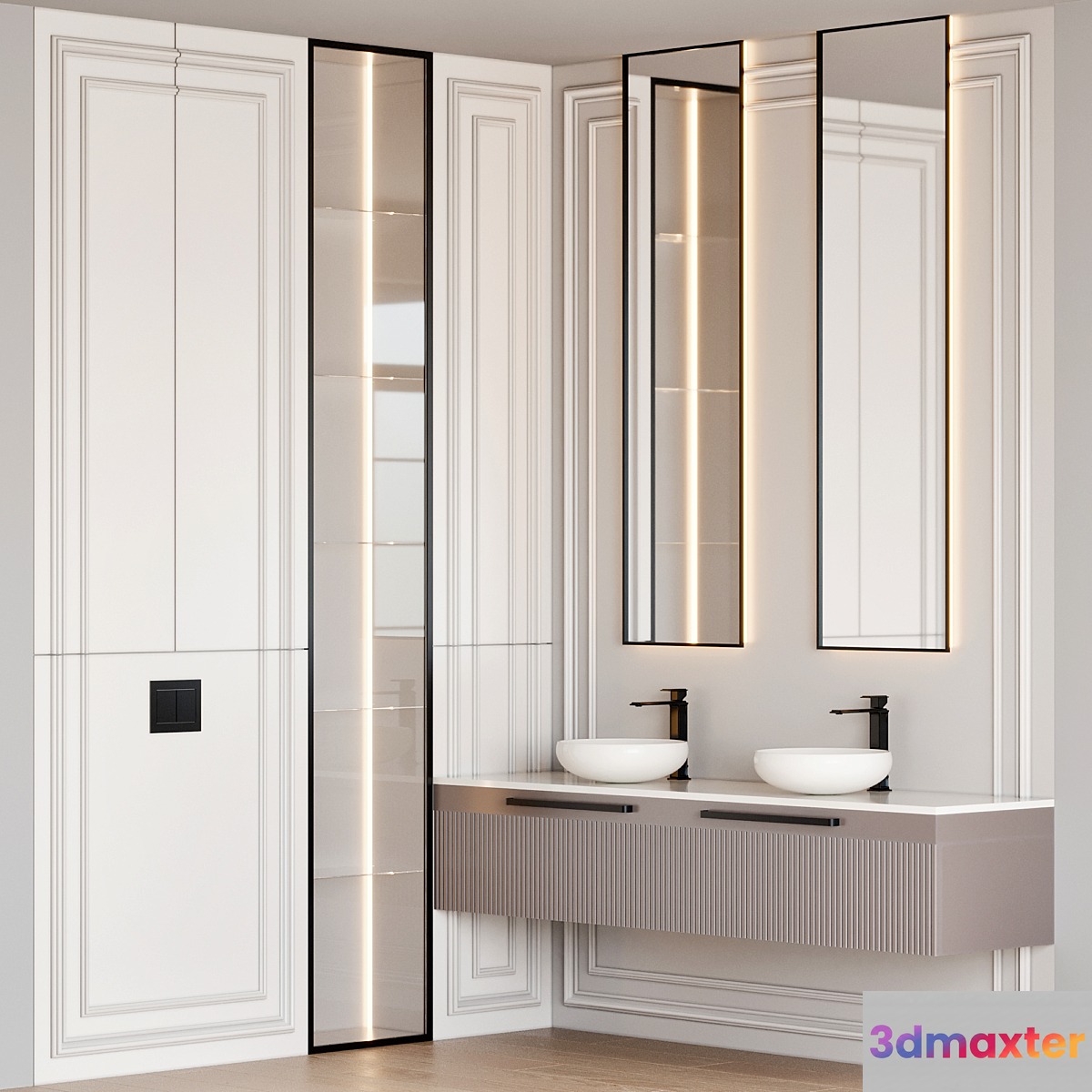 bathroom furniture 109 3D Max