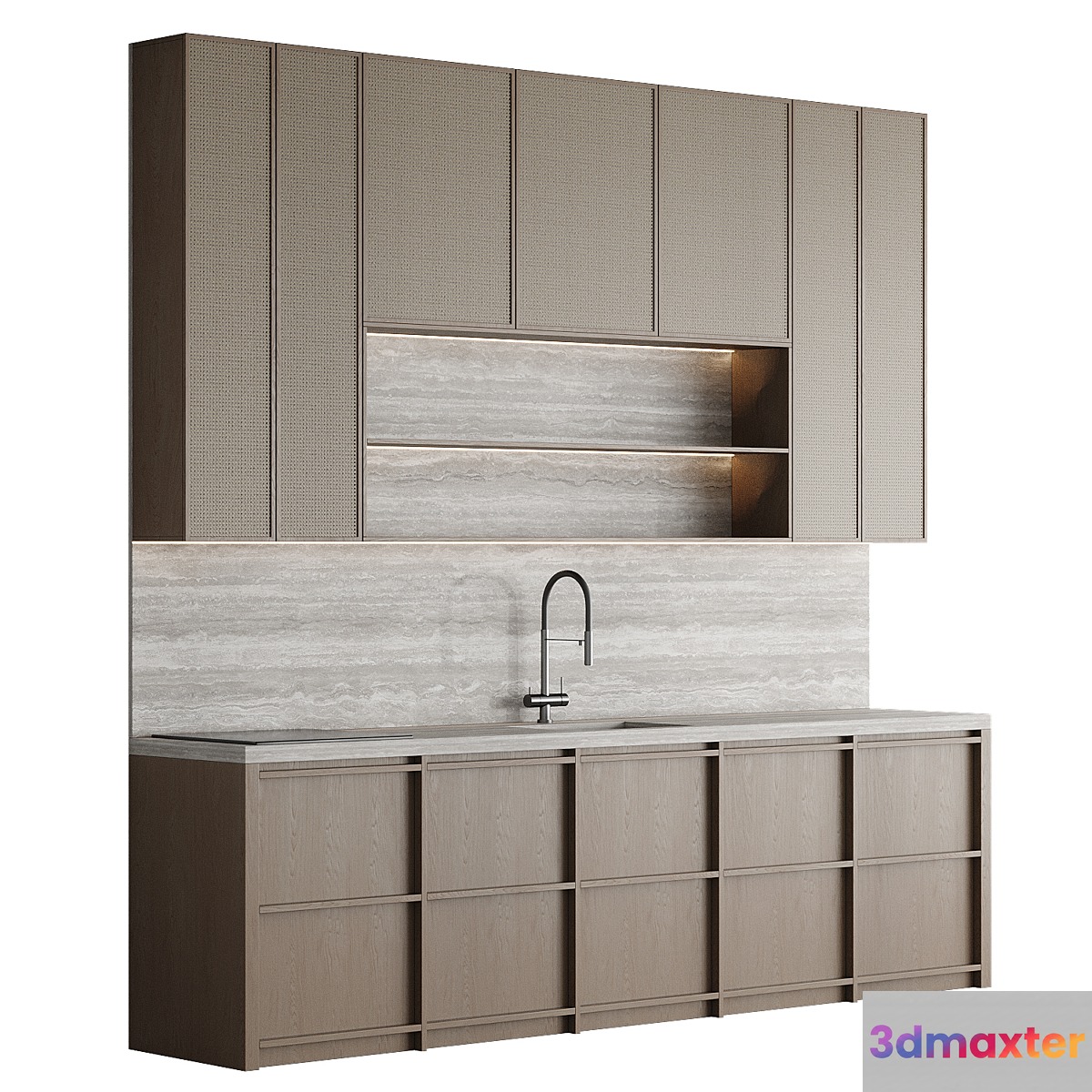 Modern kitchen 016 3D Max