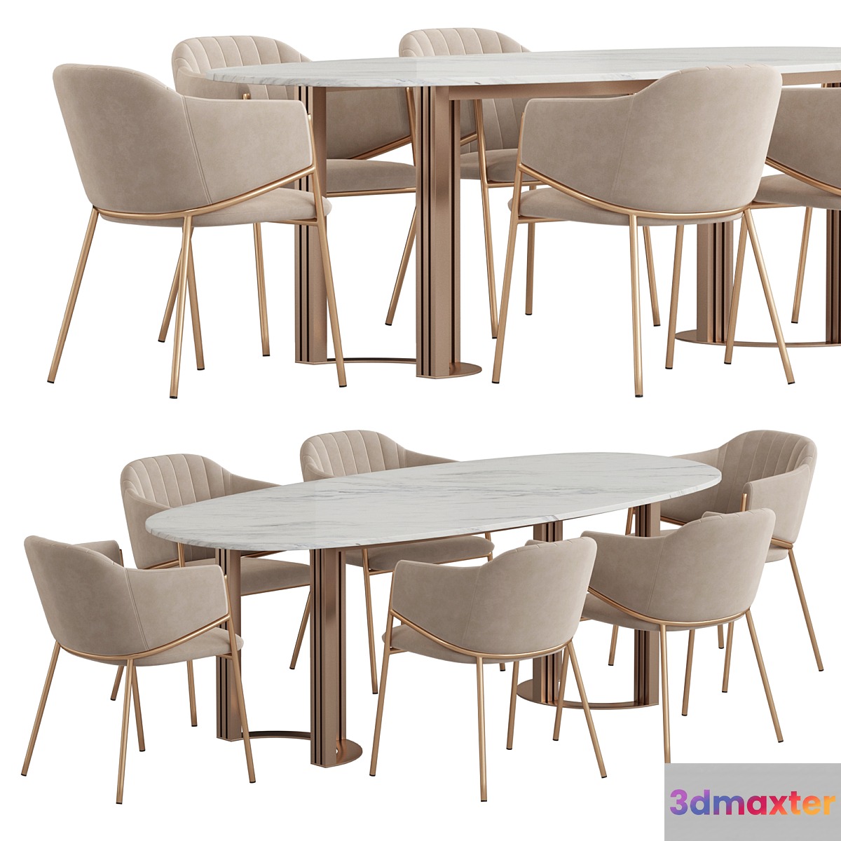 Lord Dill Dining set 3D Max