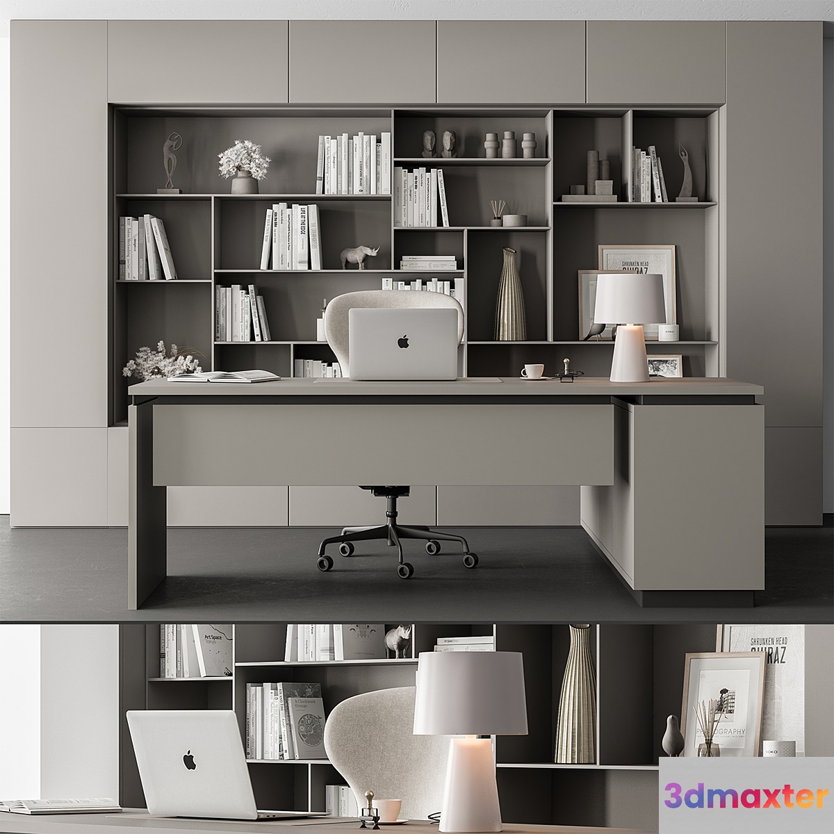 Boss Desk - Office Furniture 564 3D Max