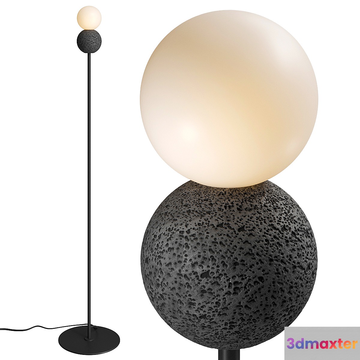 Origo floor lamp by David Pompa 3D Max
