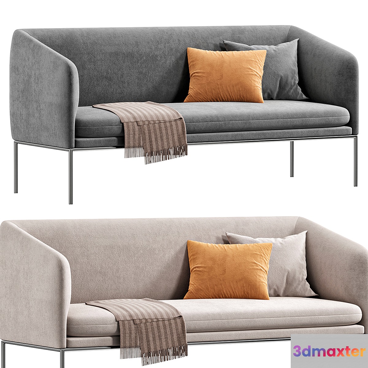 Turn 2 Seat Sofa By Rousehome 3D Max