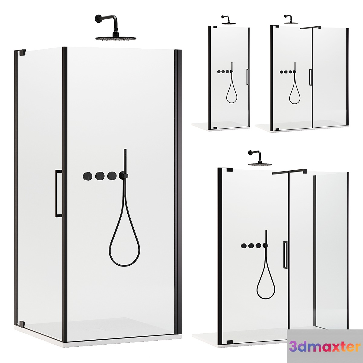 Shower cabins Disenia Slim 3D Max
