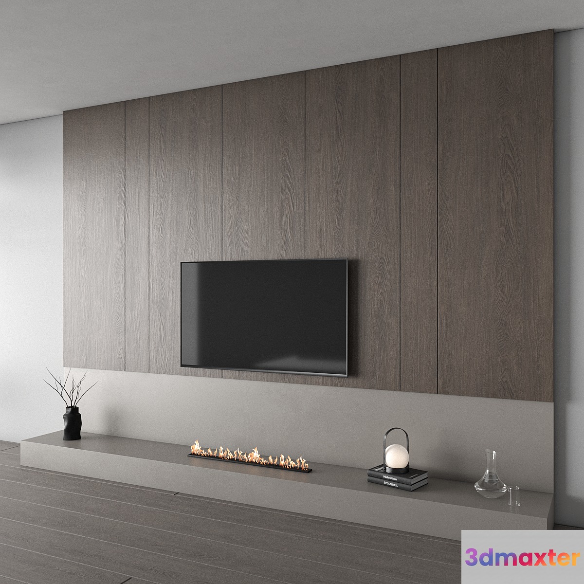 tv wall furniture composition 6 3D Max