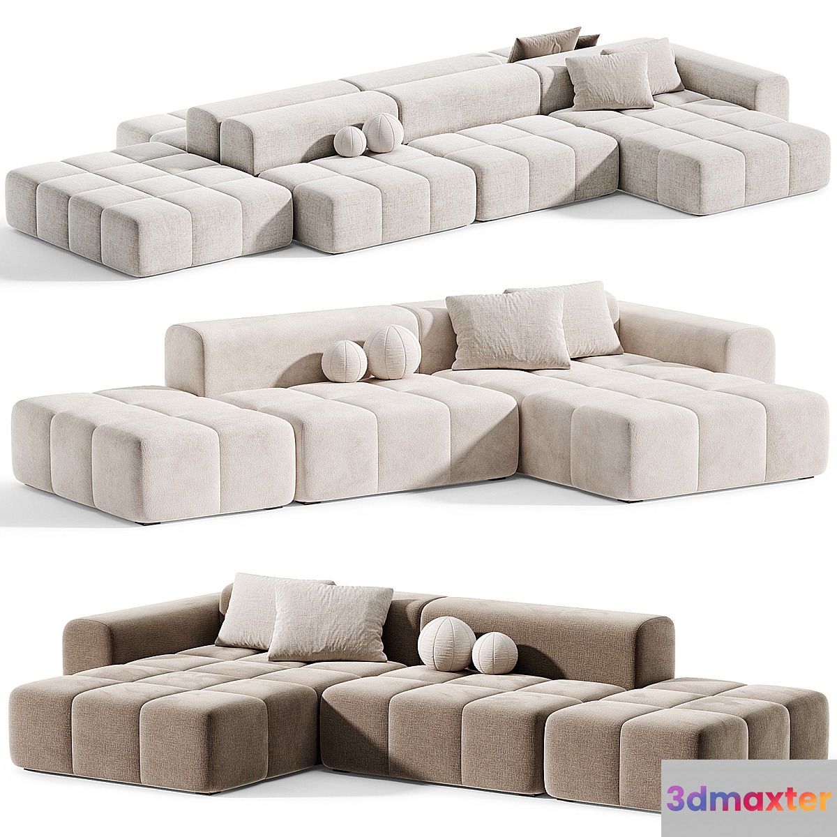Modular sofa Verdon By Retehome - No.2 3D Max