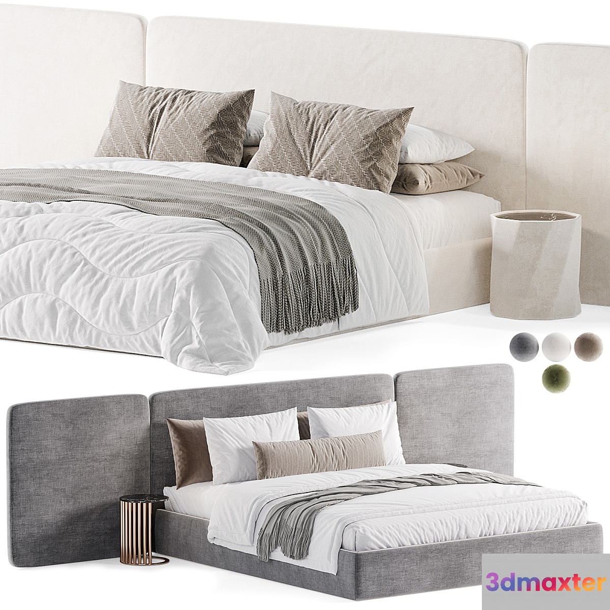 Lola Bed by Ana Roque Interior 3D Max