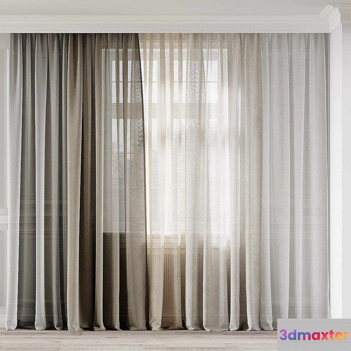 CURTAINS 548C - No.2 3D Max