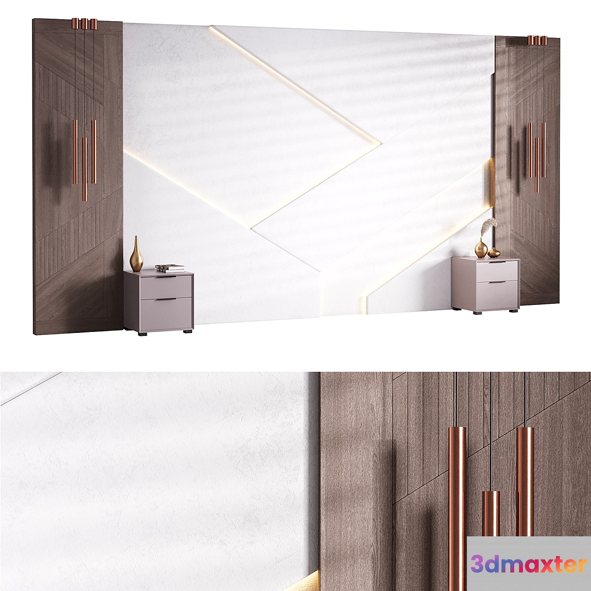 Decorative Wall panel 46 3D Max
