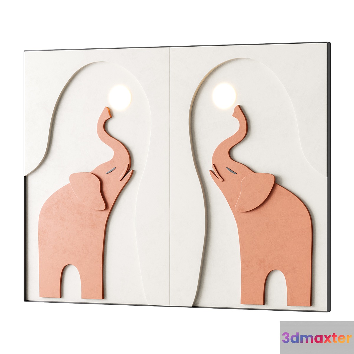 Decorative Wall panel 54 3D Max
