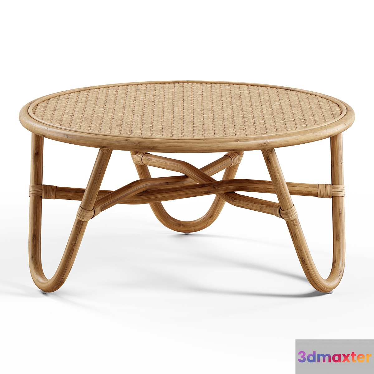 Tikamoon - Lina Rattan coffee table 3D Max