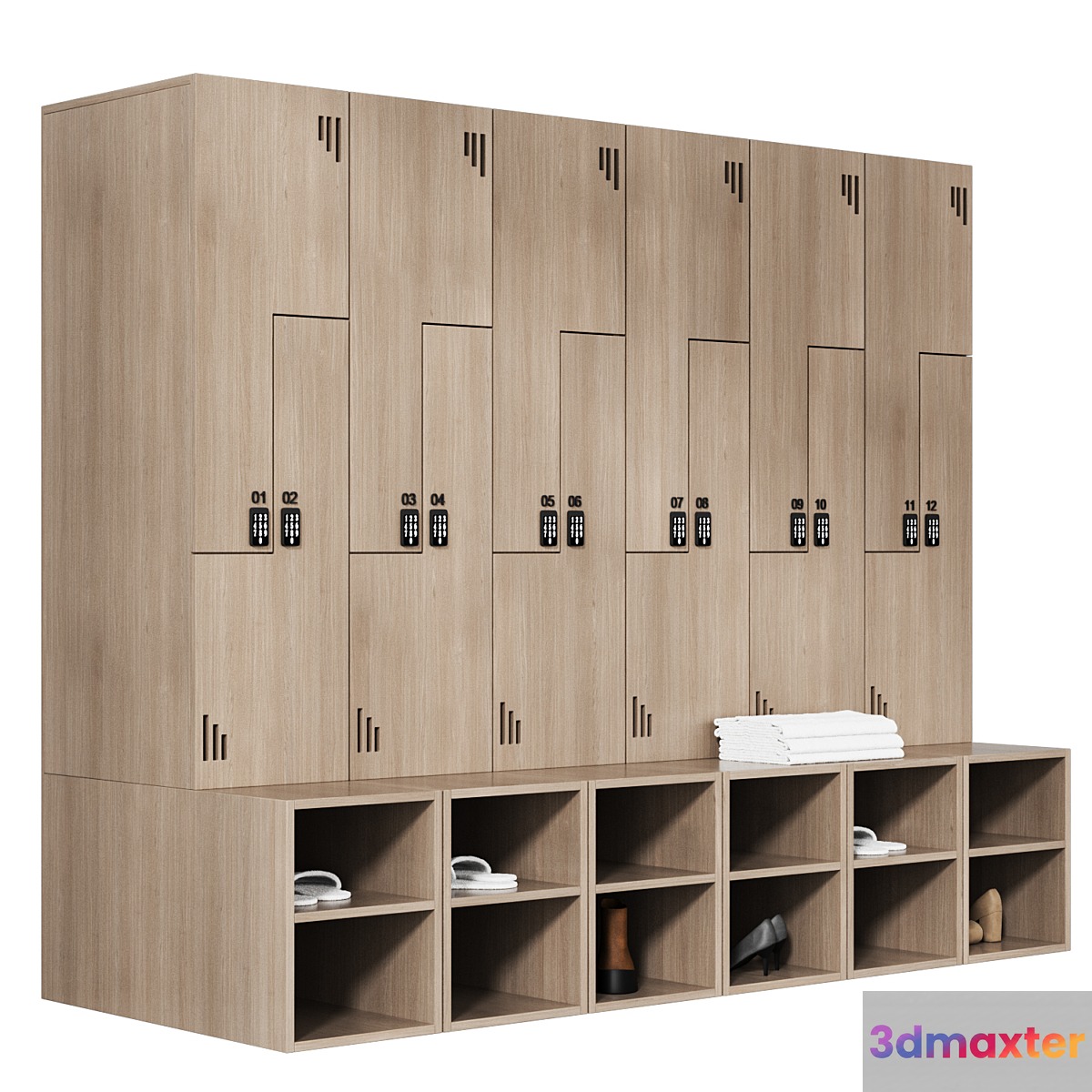 Gym Locker 3D Max