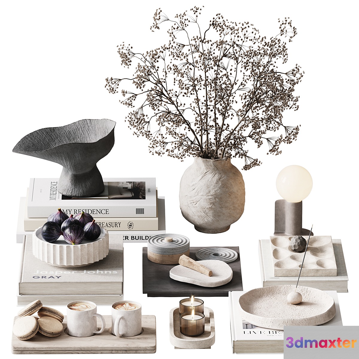 Decorative set H95 3D Max