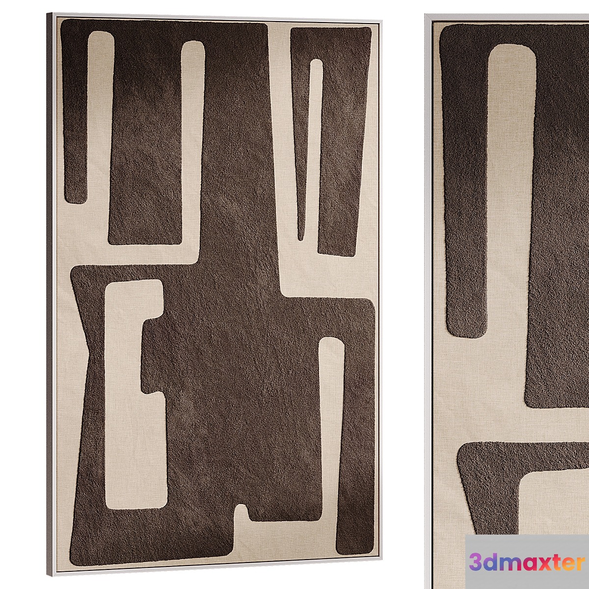 Salmi abstract painting 2 Kave Home 3D Max