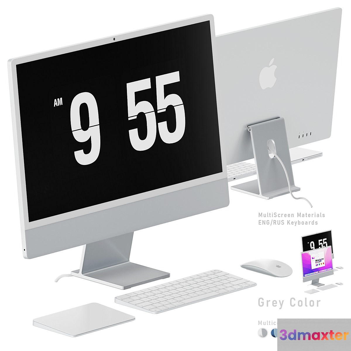 All-in-one Apple iMac M1 24 Multicolor 3D Max