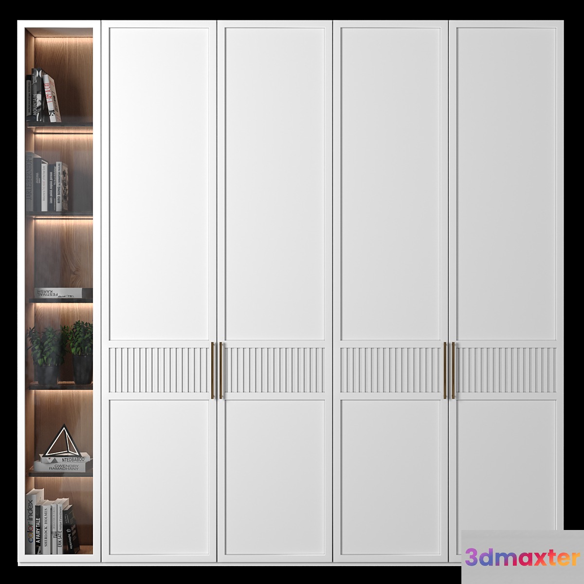 Cabinet with shelves 119 3D Max