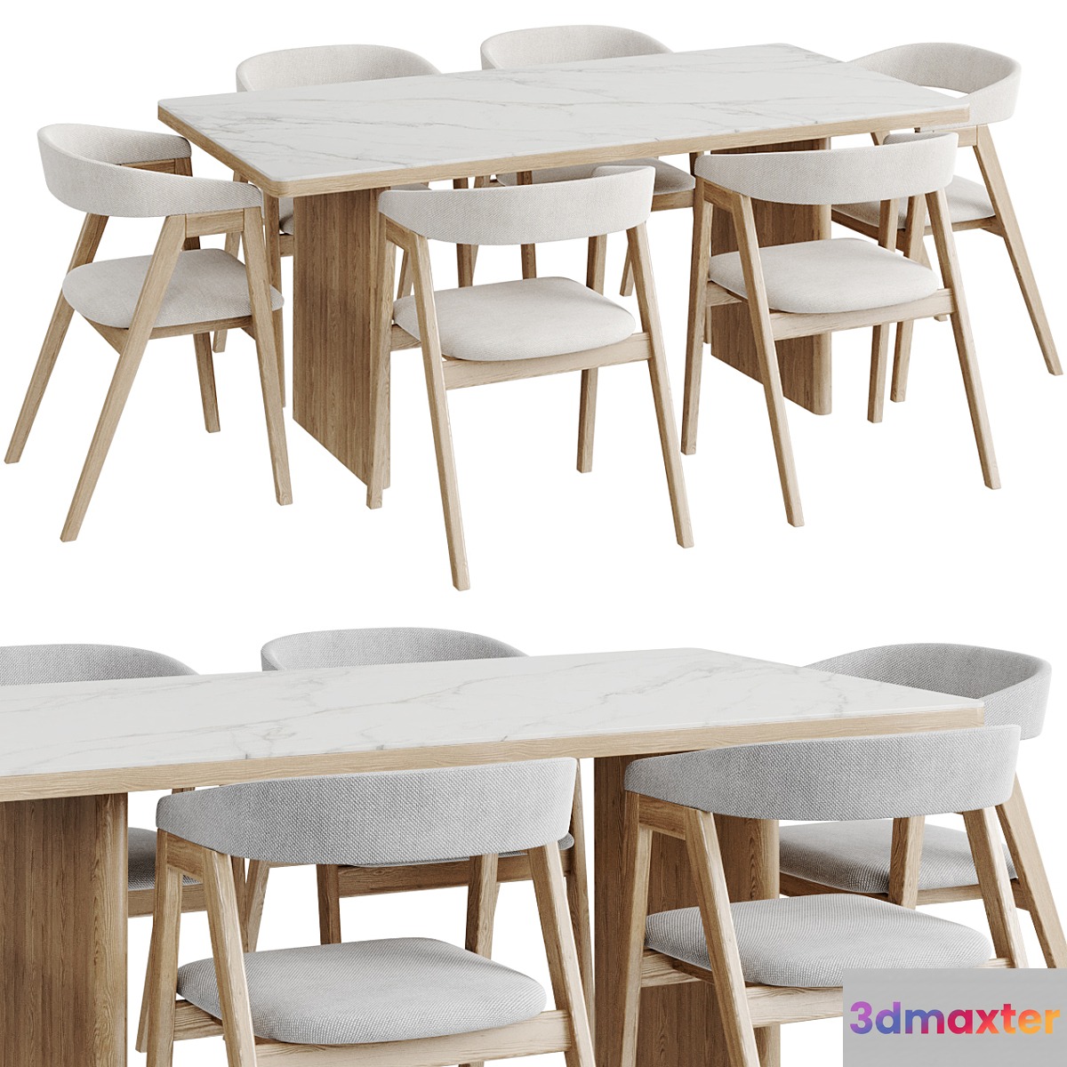 Dinning Set 132 3D Max