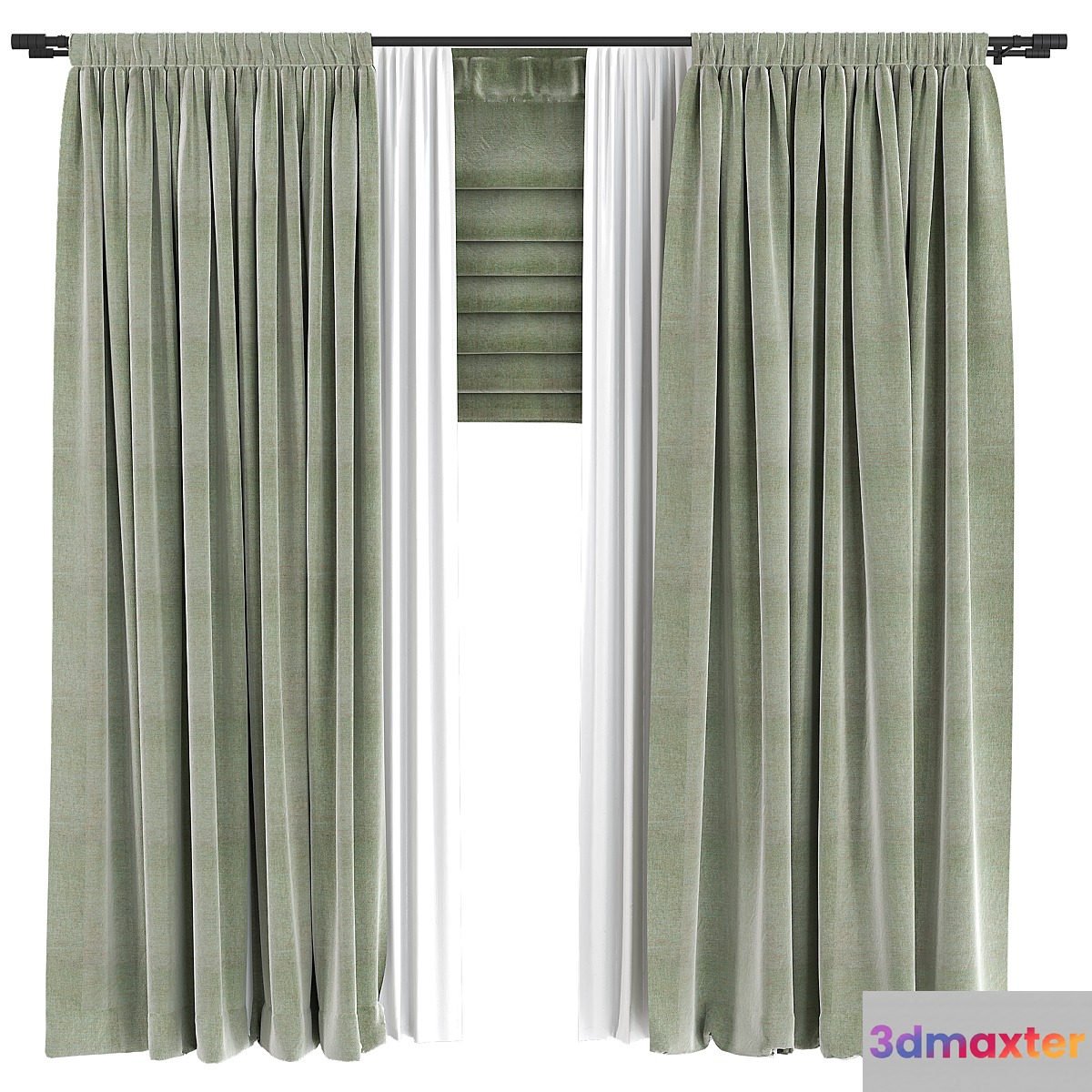 Curtain For interior N056 3D Max