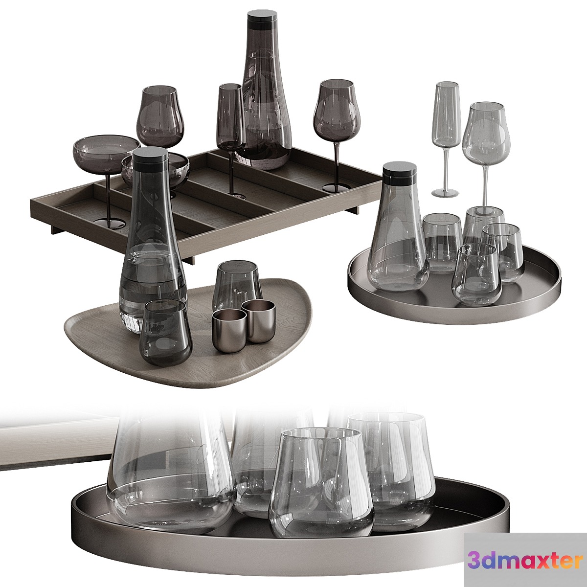 Decorative dinnerware set 001 3D Max