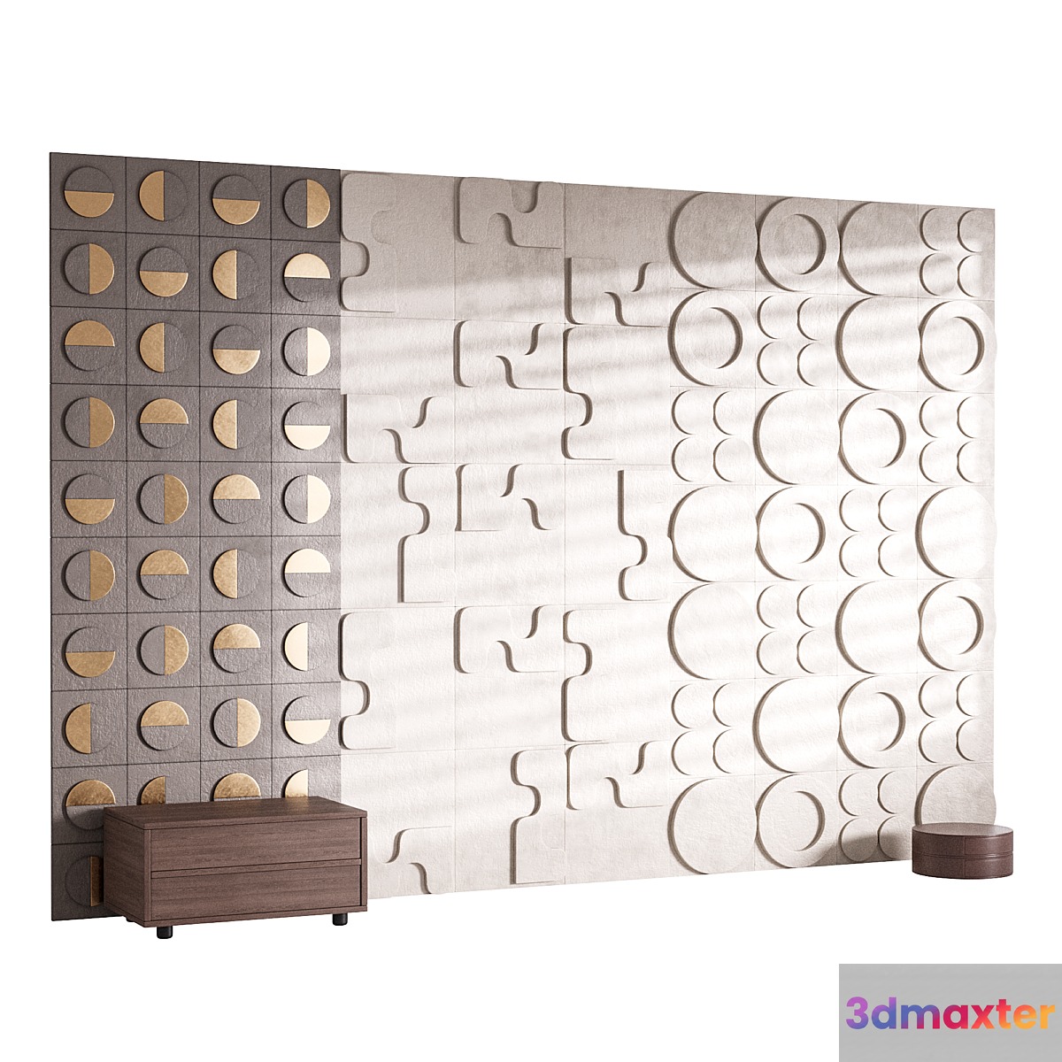 Decorative Wall panel 64 3D Max