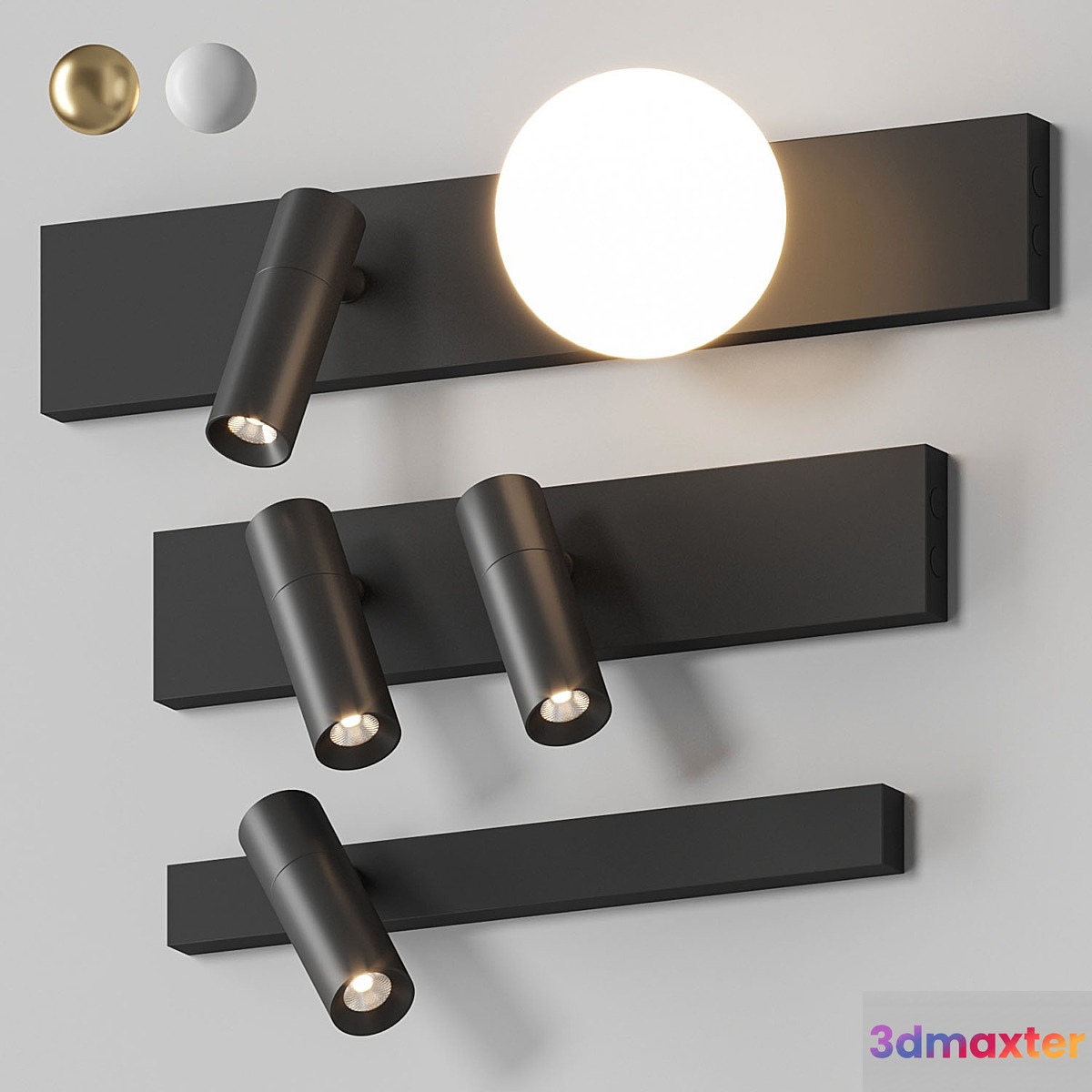 Centersvet Locus Night Wall Lamps 3D Max