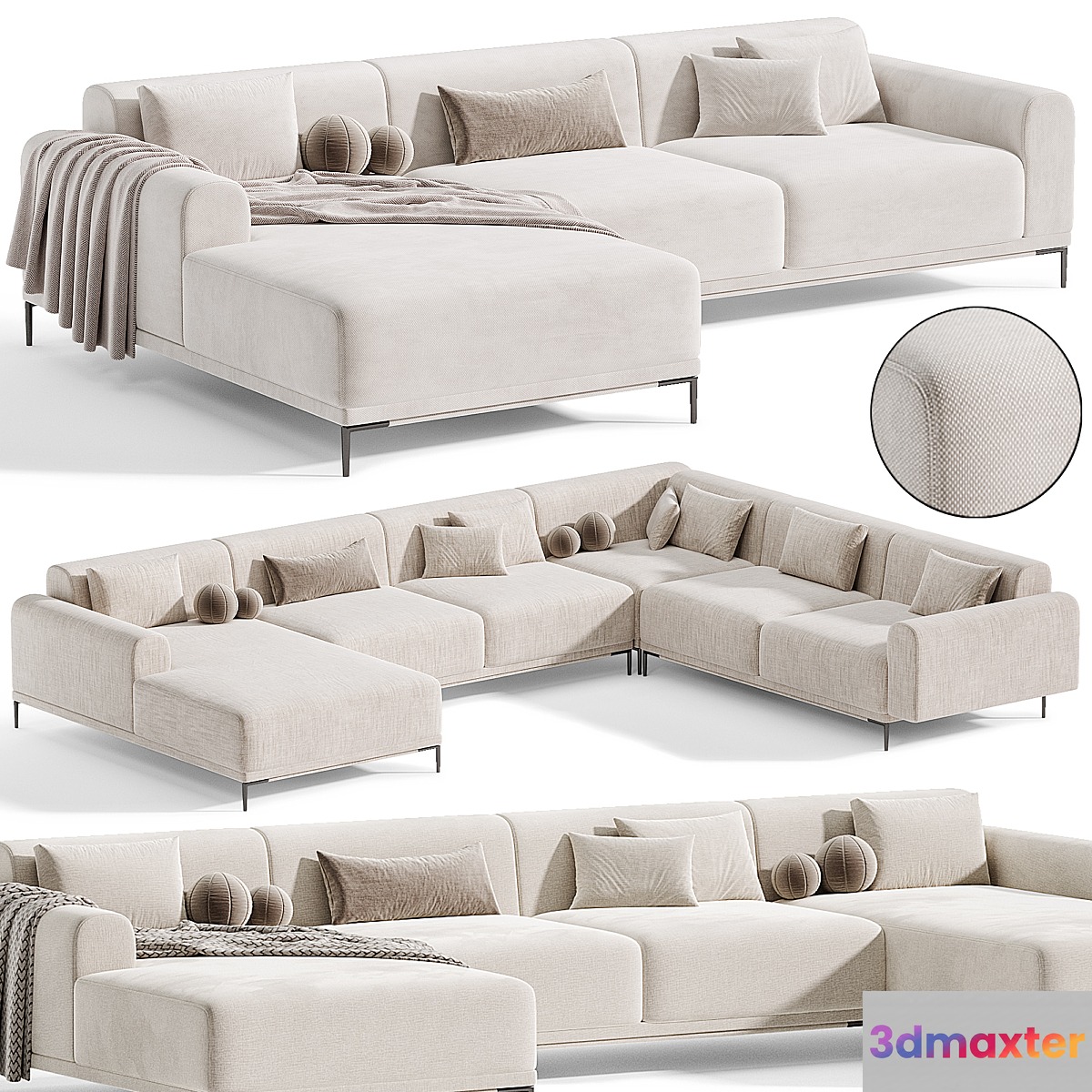 Marlet Corner Sofa Set By divanev - No.2 3D Max