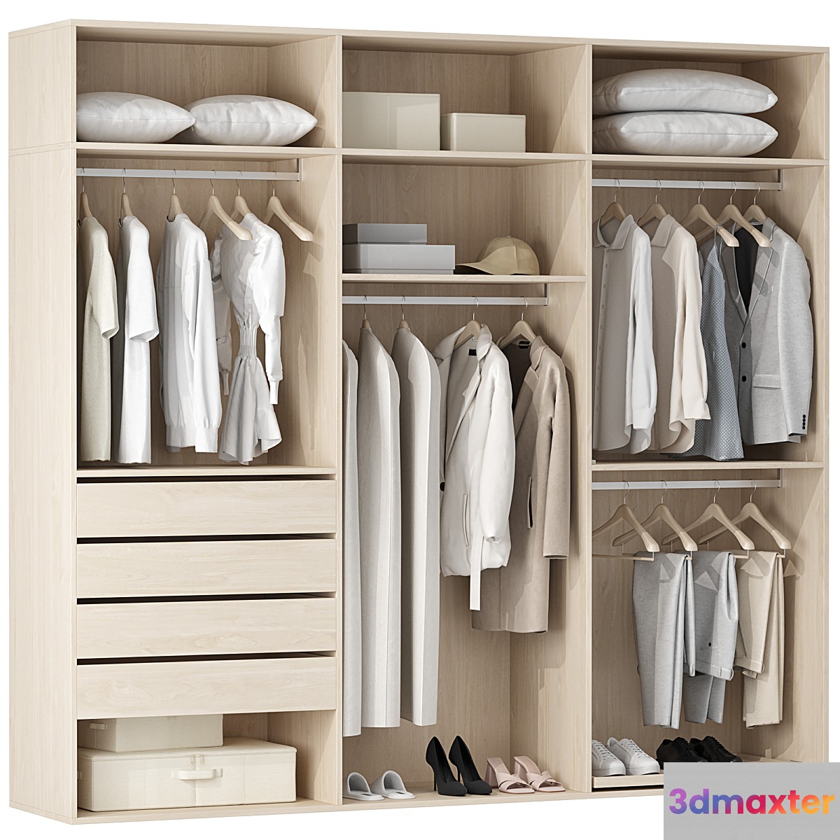 Wardrobe Set 01 3D Max