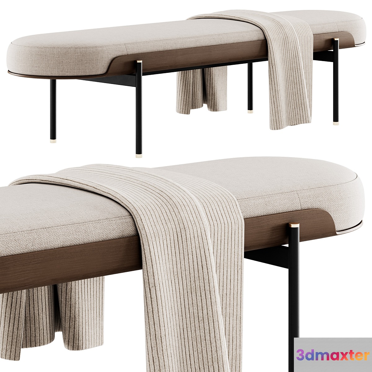 Bonnie Bench by LIV Decora 3D Max