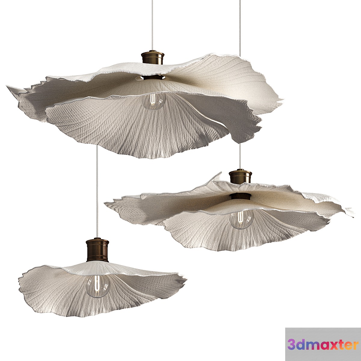 Zara Home ceiling Lamp in three sizes 3D Max