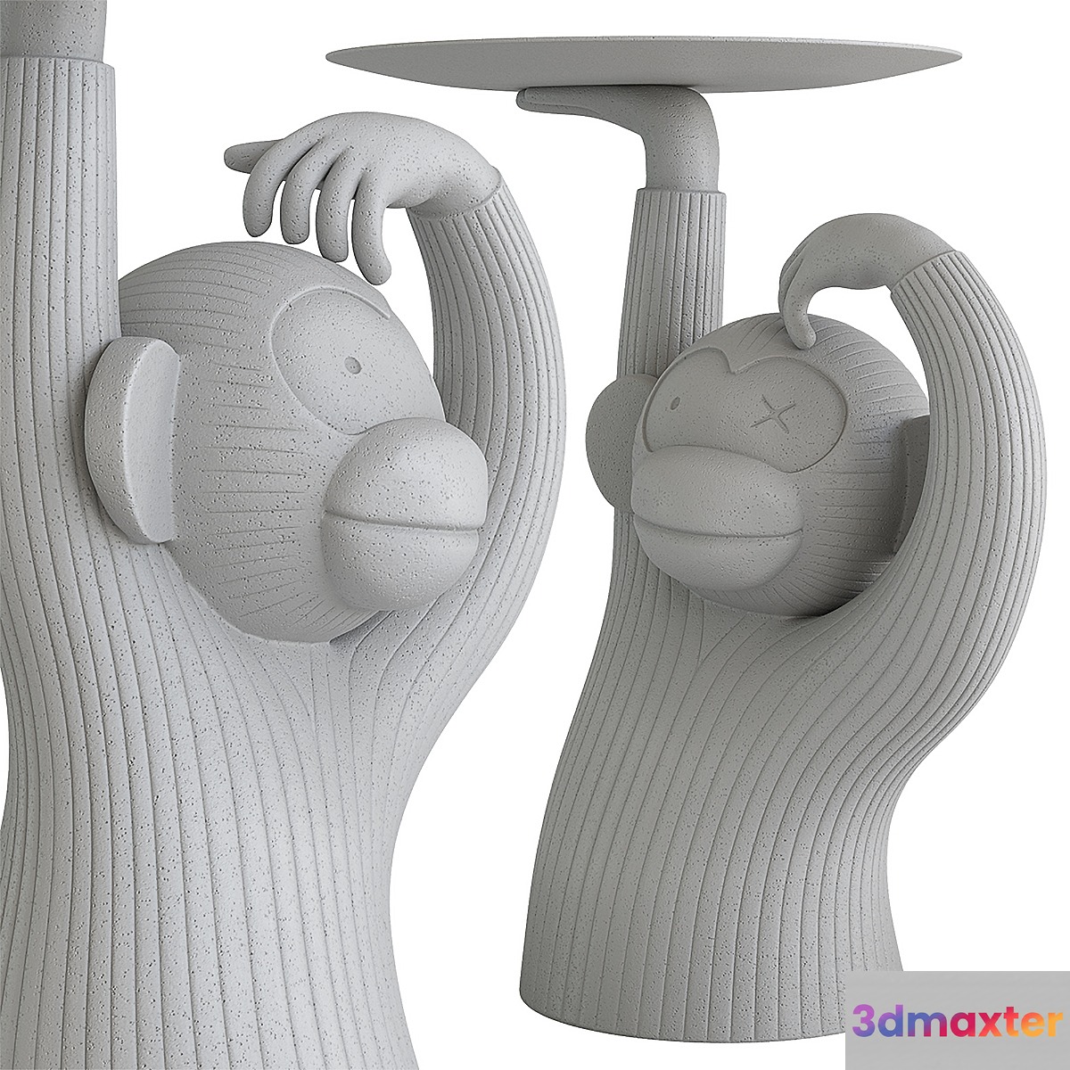 Monkey table 3D Max
