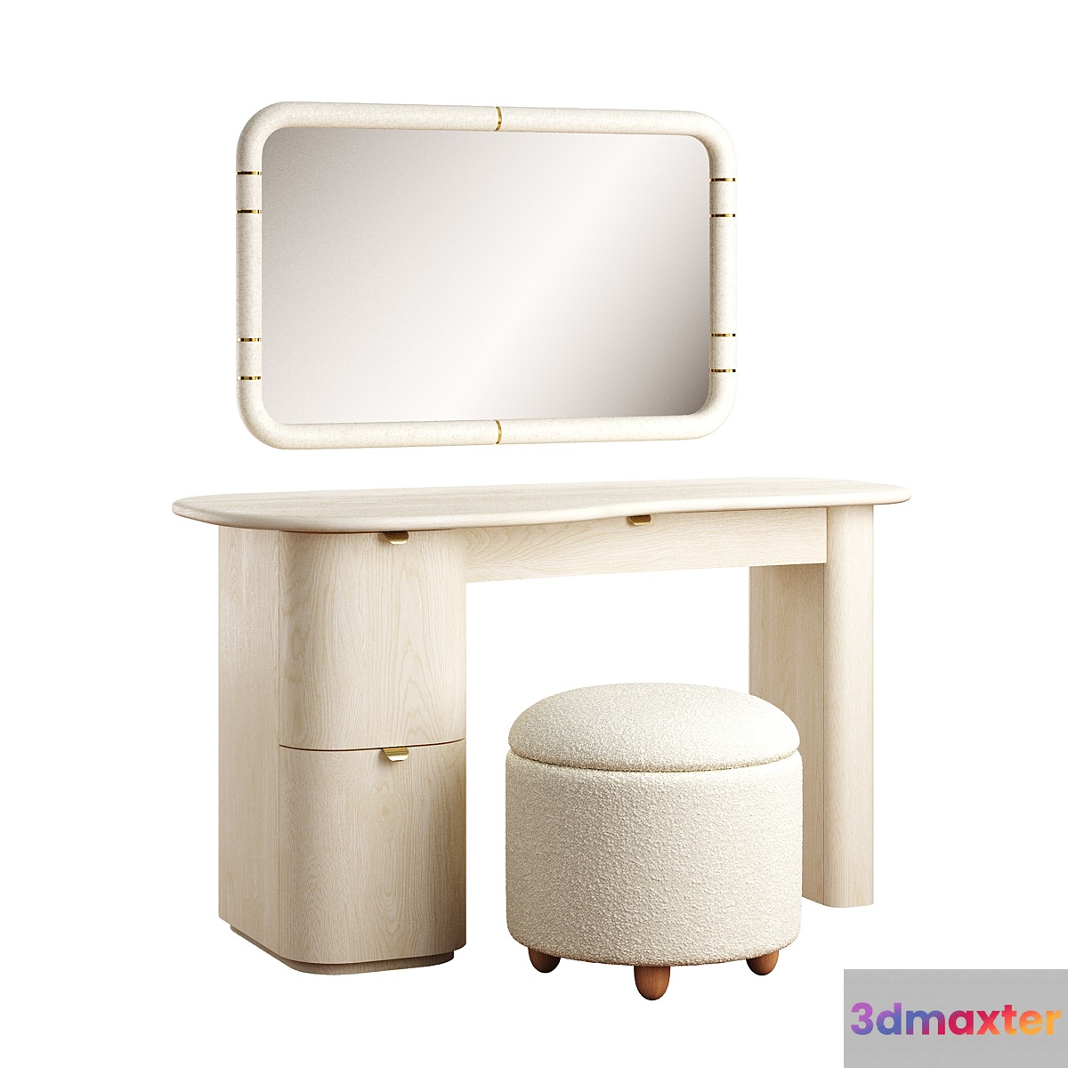 Evelyn Desk 3D Max