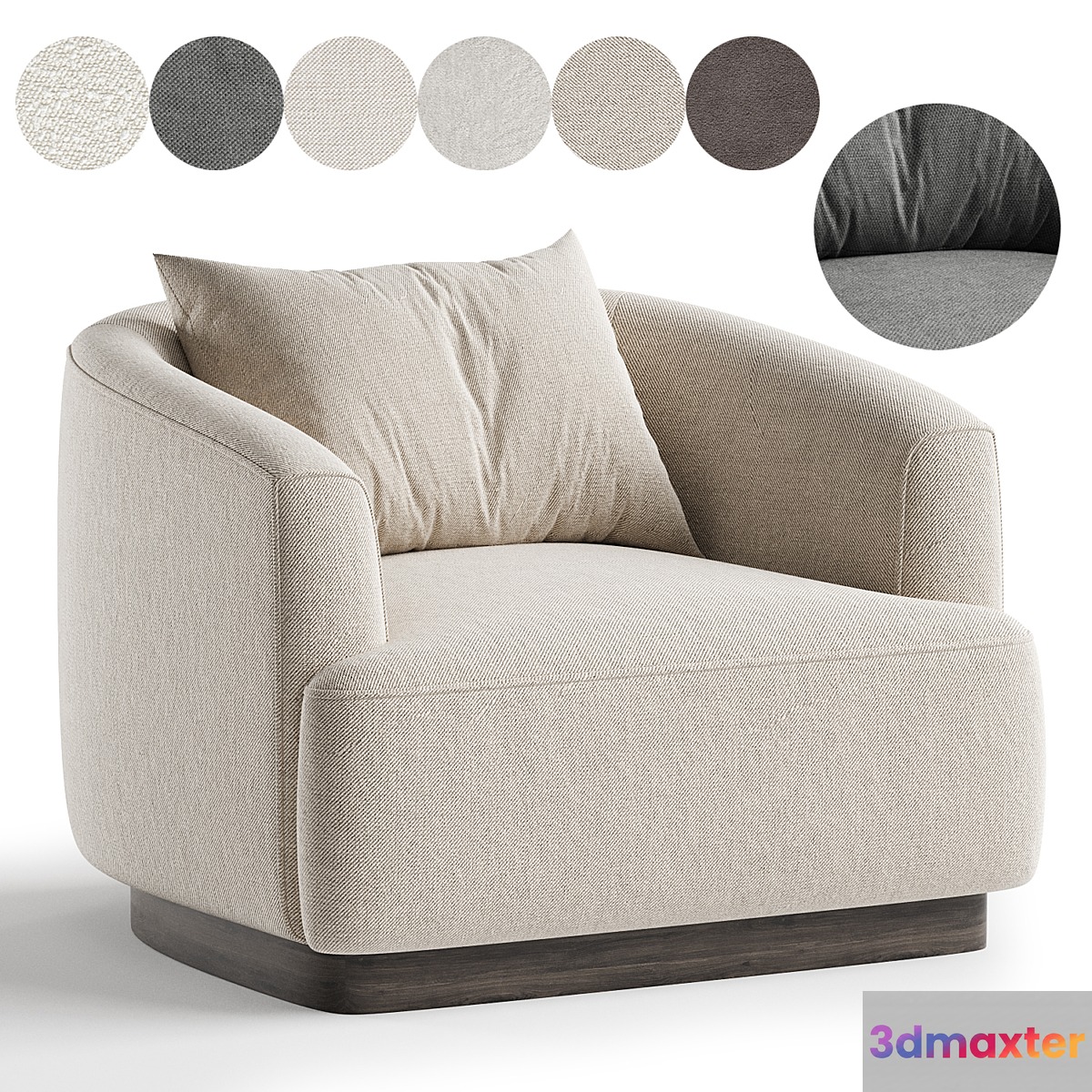 Armchair Rimini 3D Max