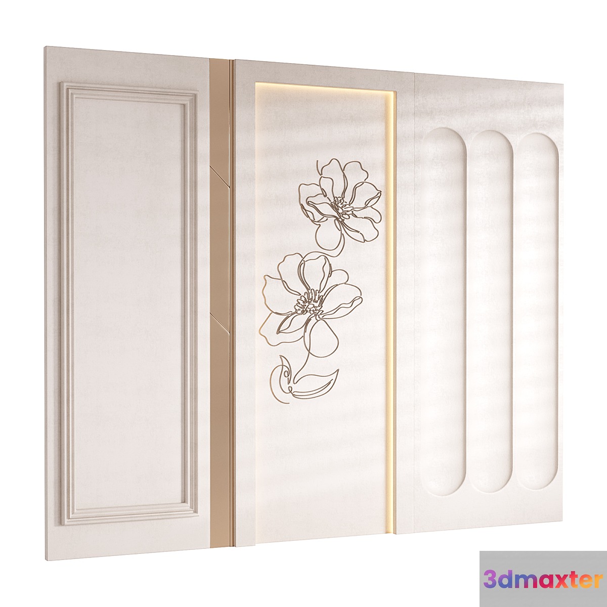 Decorative Wall panel 74 3D Max