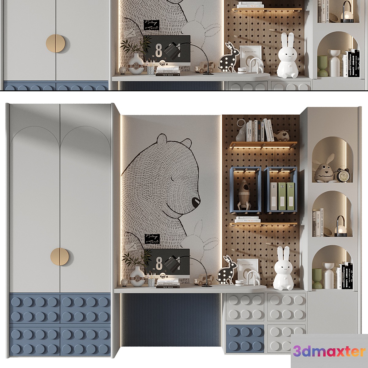 Furniture composition 779 3D Max