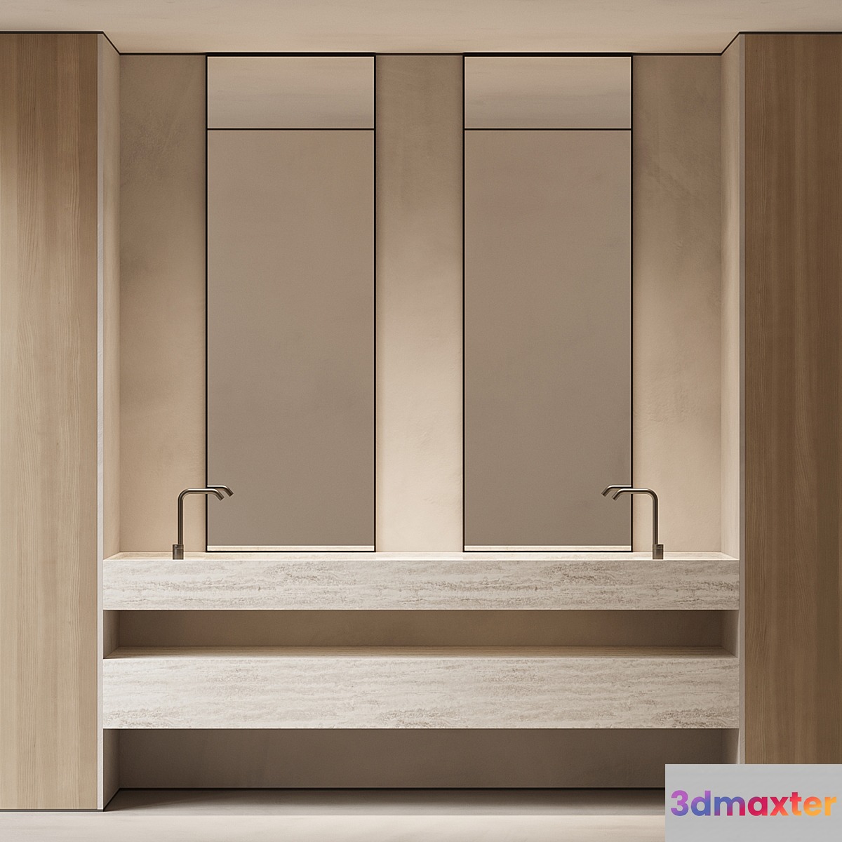 Bathroom furniture 04 3D Max
