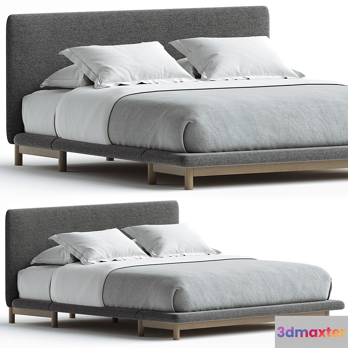 FRAME BED De La Espada Design Neri Hu 3D Max