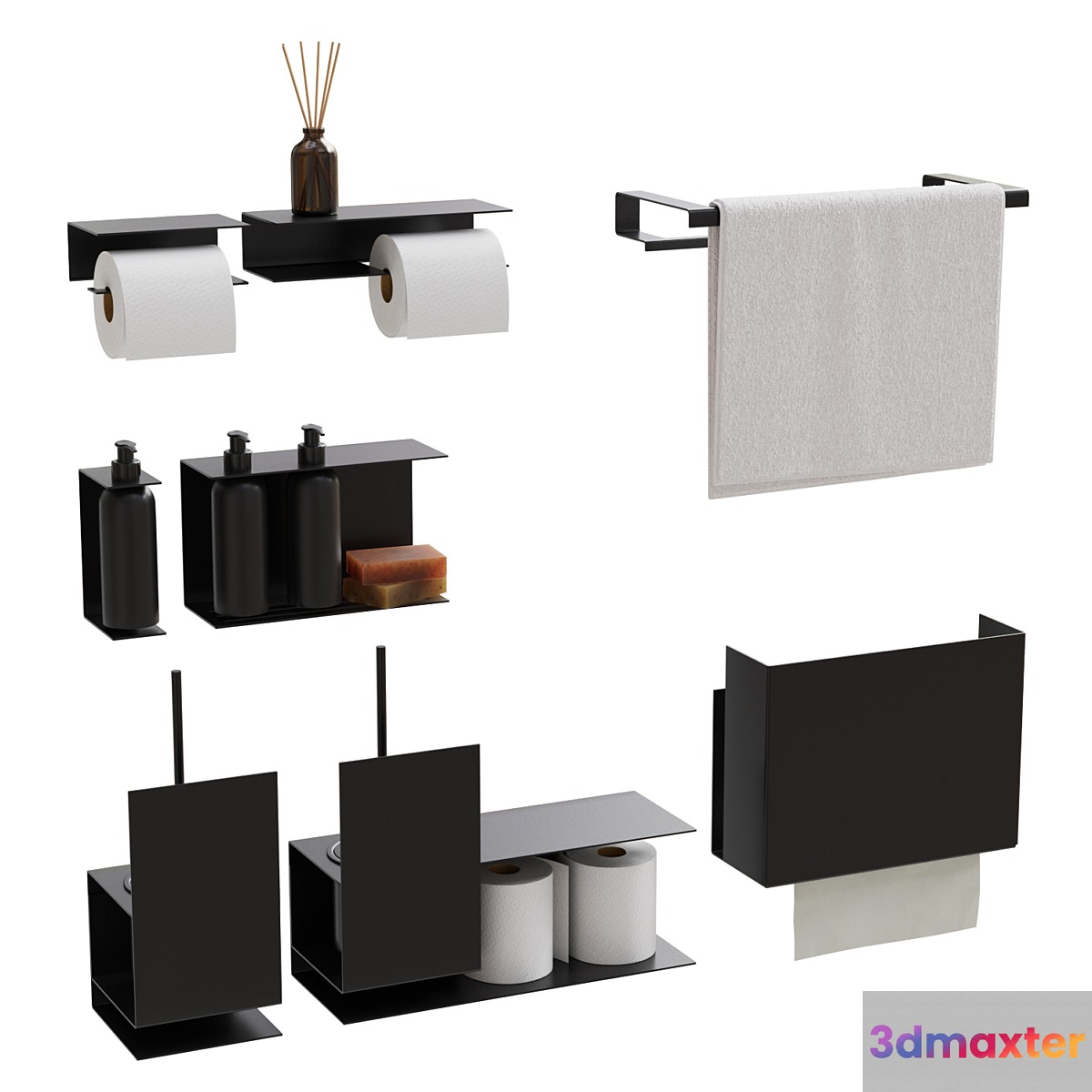 Bathroom accessories - No.3 3D Max