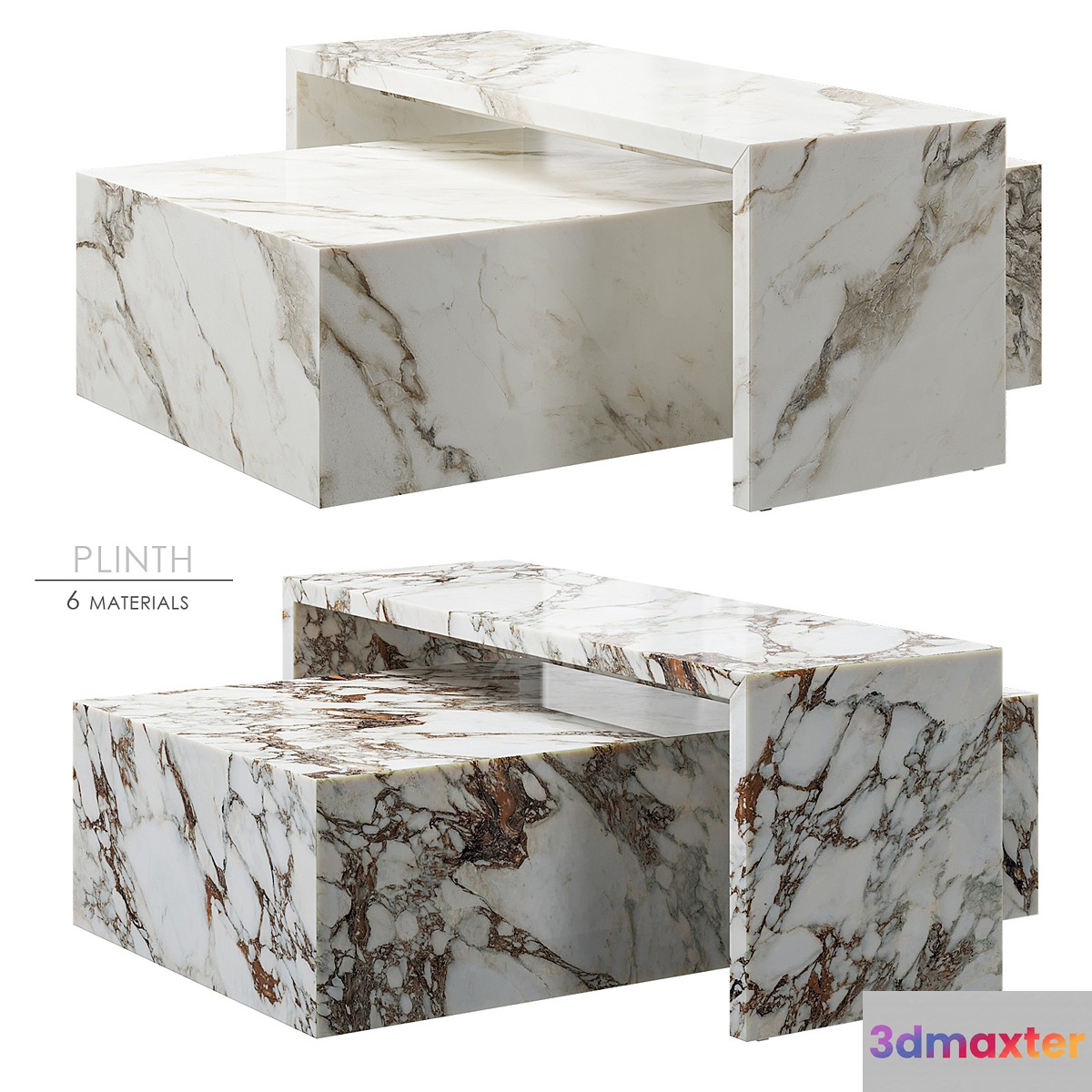 PLINTH BRIDGE LOW table Norm Architects 3D Max