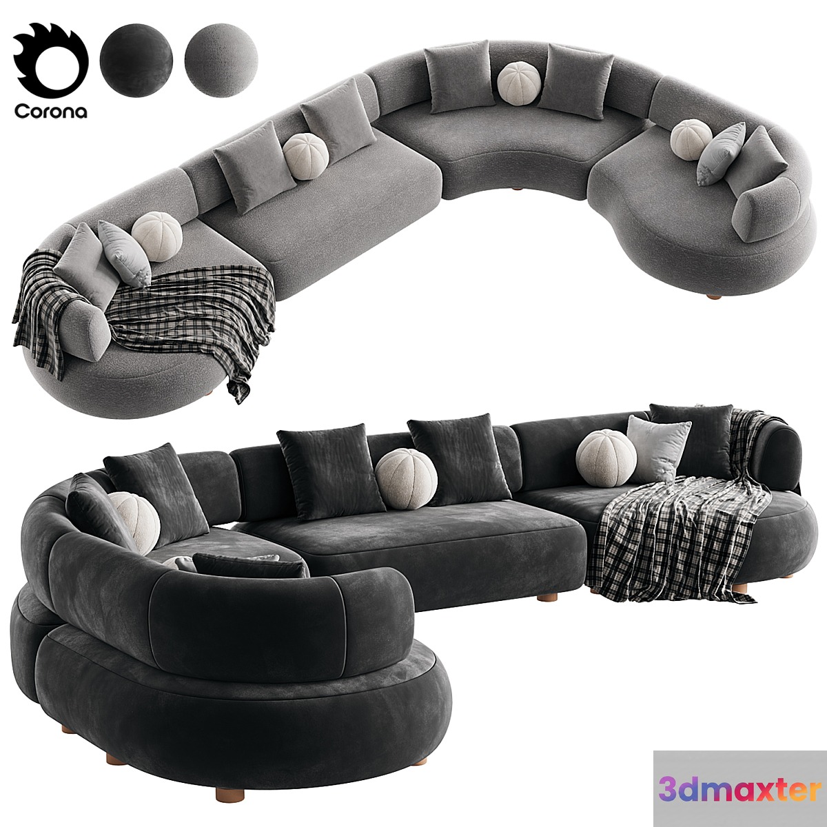 Eclipse Sofa 3D Max