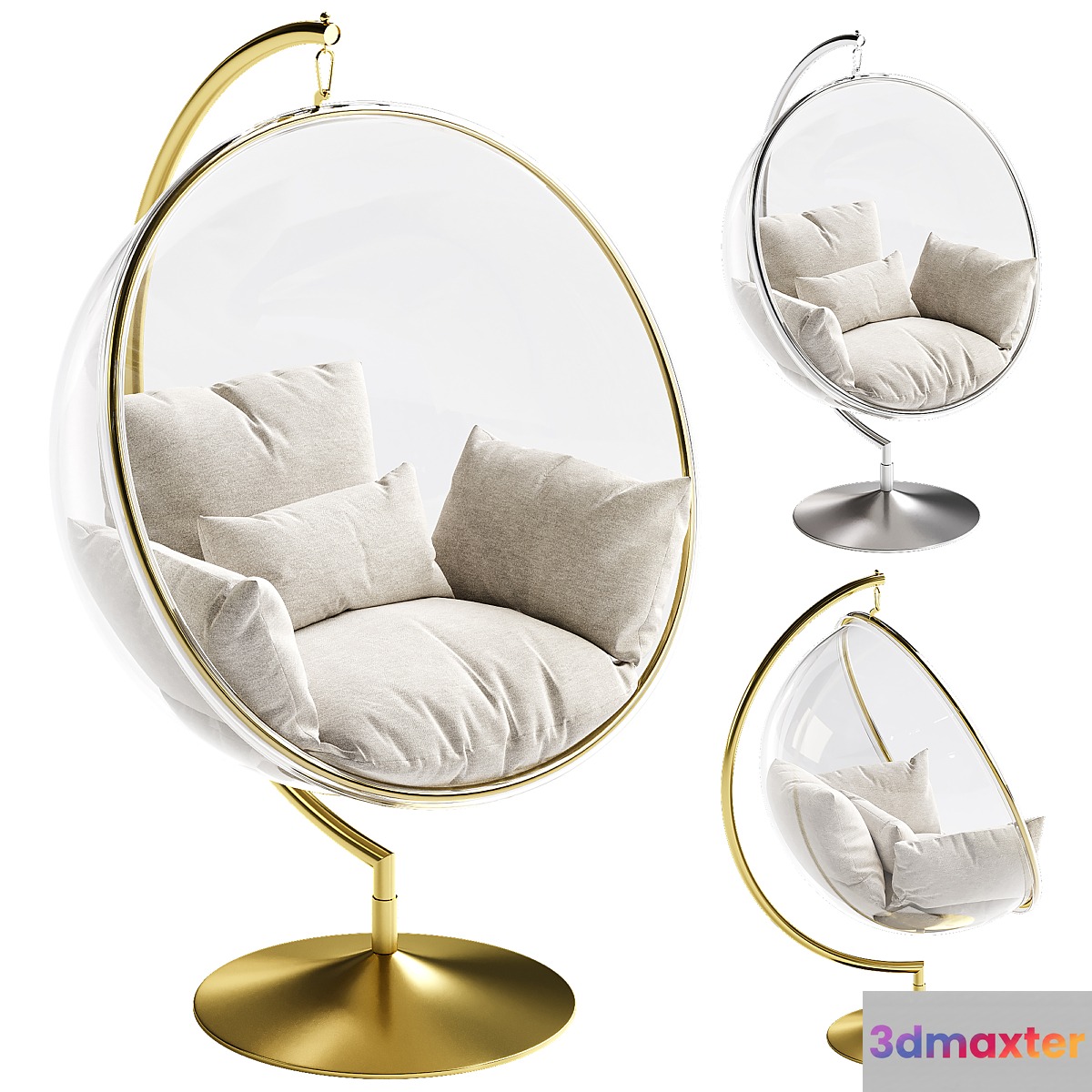 Bubble Armchair 3D Max