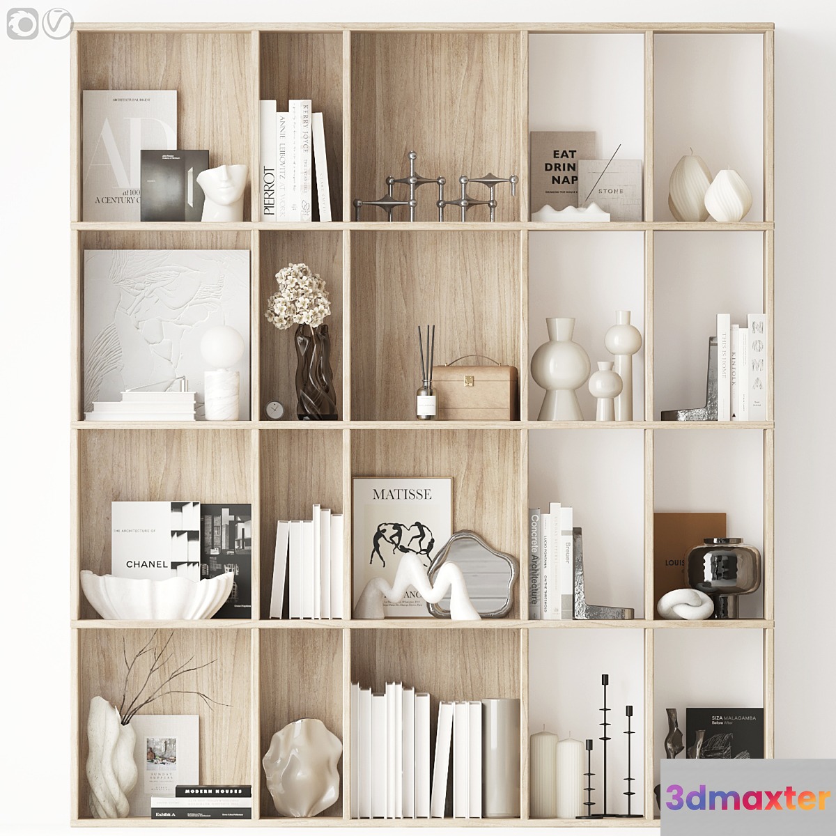 Black&white decor set - 08 3D Max